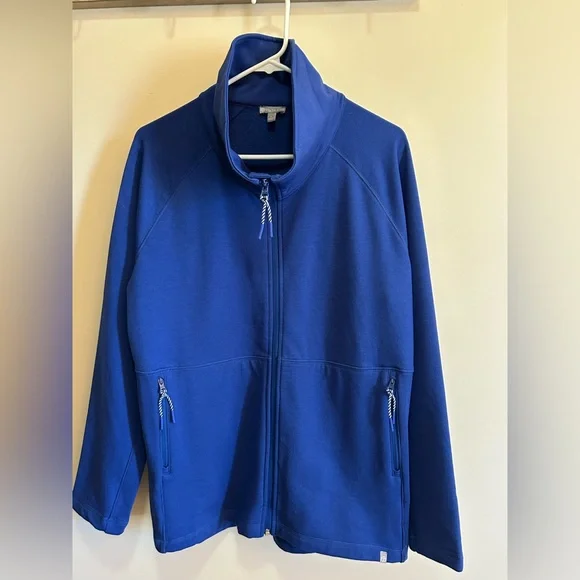 Talbots Royal Blue Zip-Front Bomber Jacket - Picture 5 of 14